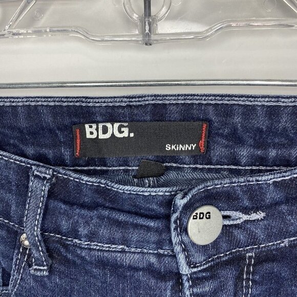 BDG Urban Outfitters Womens Jeans Skinny Mid-Rise Dark Wash Size 27x32.5 - Picture 3 of 7